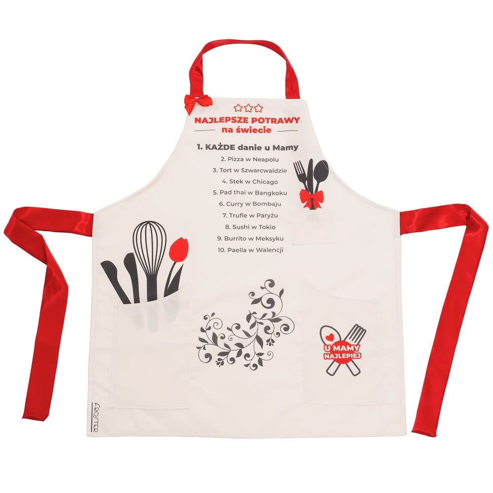 Fartuch ze stemplem do ciastek prezent Dzień Matki